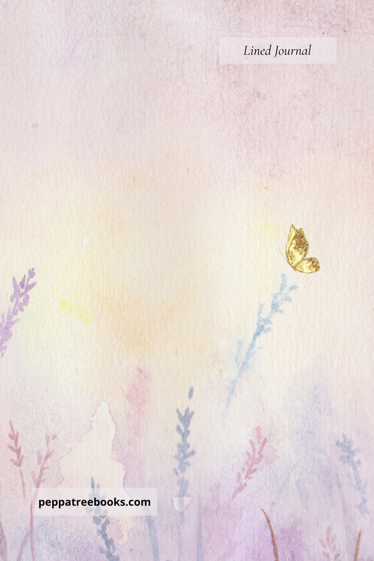 The Girl Watercolor Ruled Notebook - "The Journal" - PeppaTree Designs