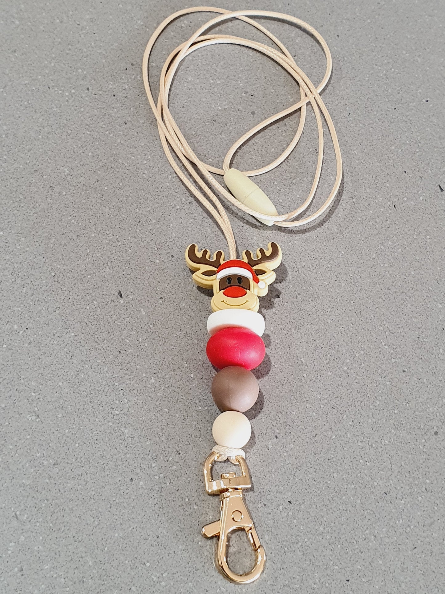 Christmas Reindeer Vibes Lanyard - PeppaTree Design Store
