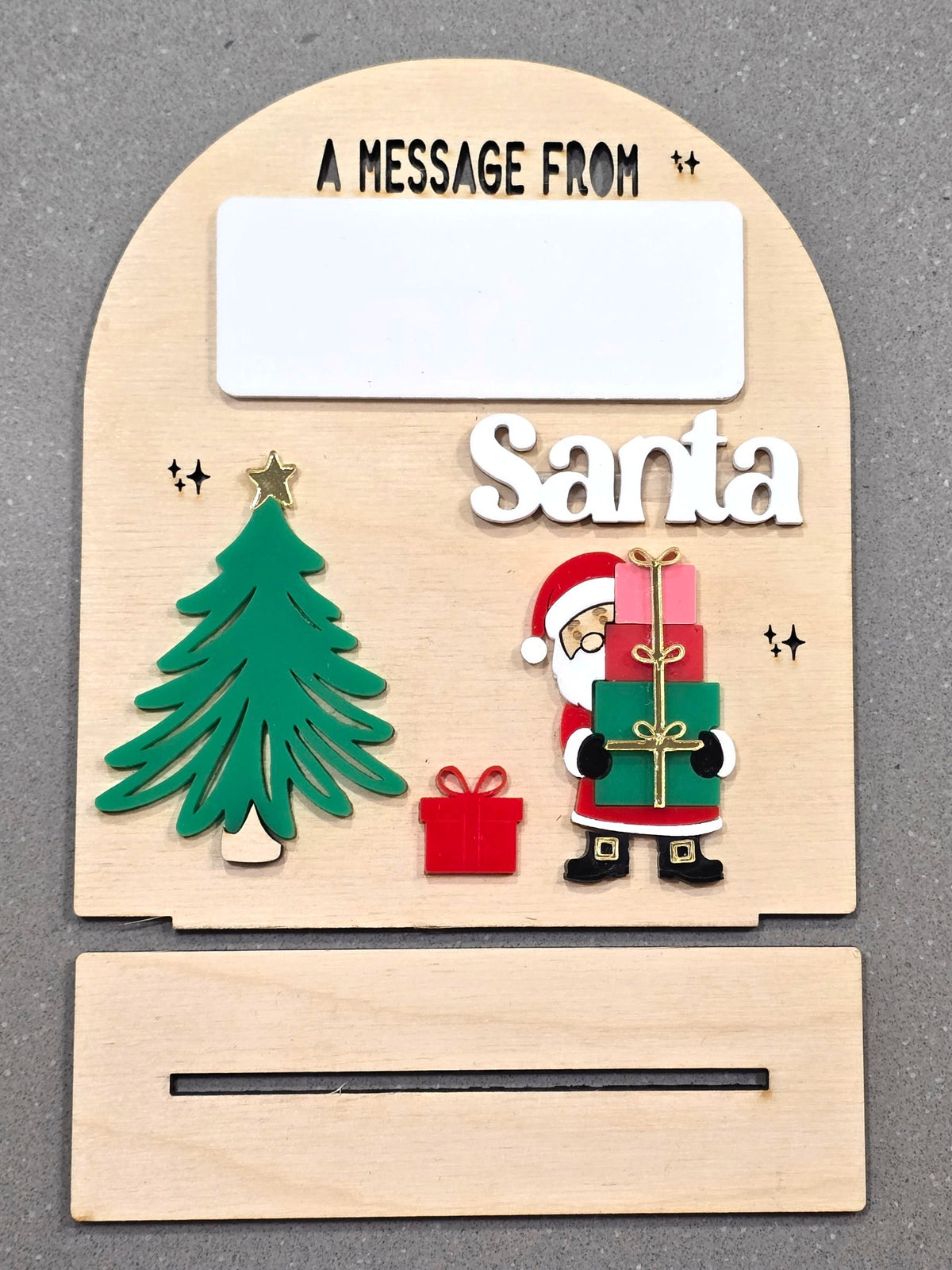 Message From Santa Sign Stand