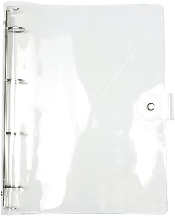 A4 Clear Soft PVC Round Ring Binders Diary - PeppaTree Designs