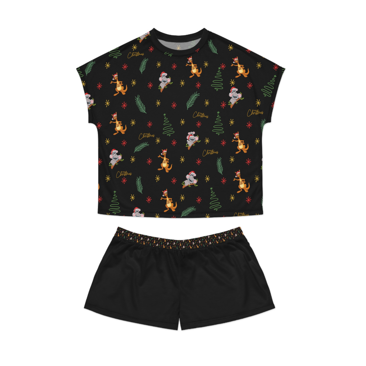 Aussie Christmas Koala and Kangaroo Pyjama Set - PeppaTree Design Store