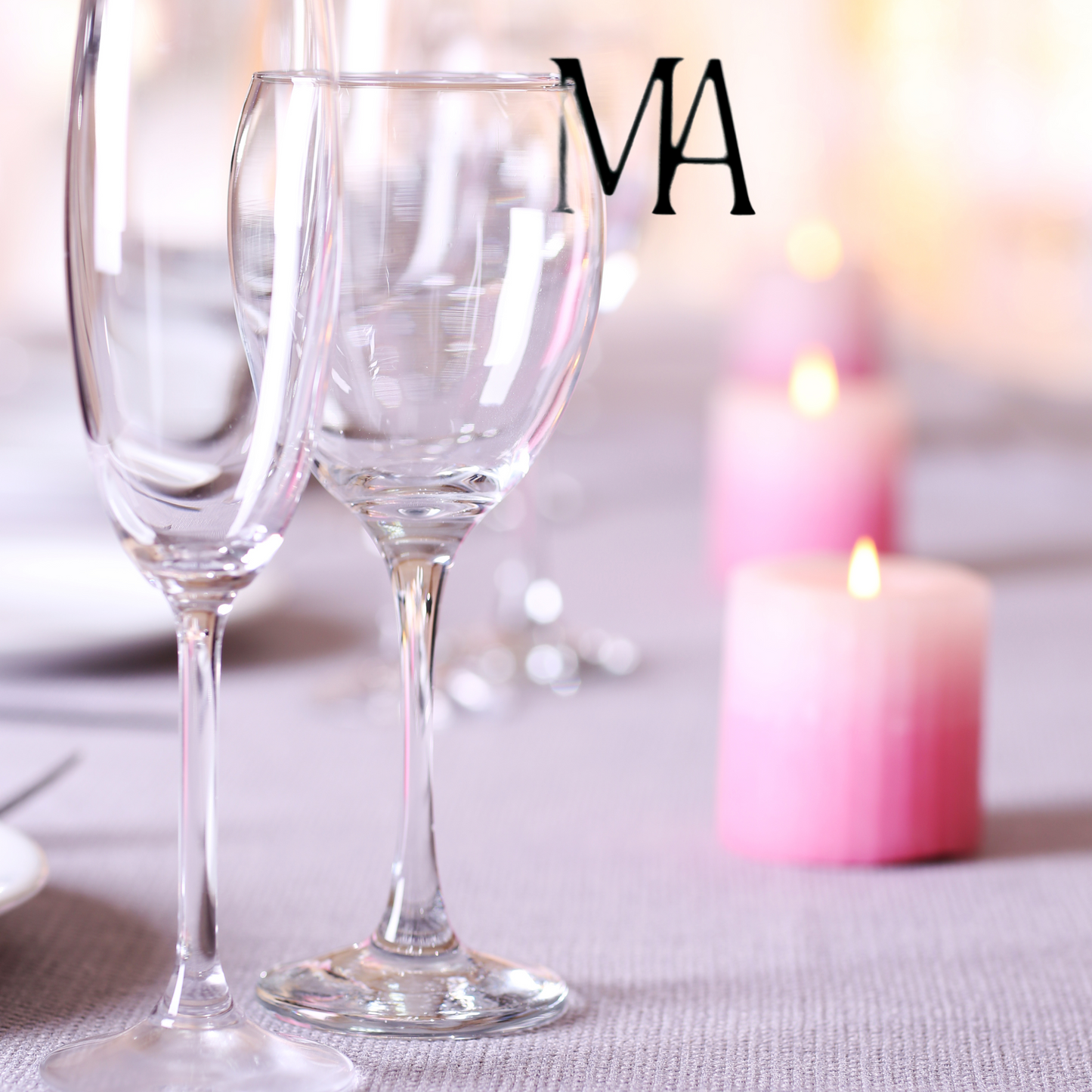 Acrylic Wine Glass Markers - Initials only - PeppaTree Designs