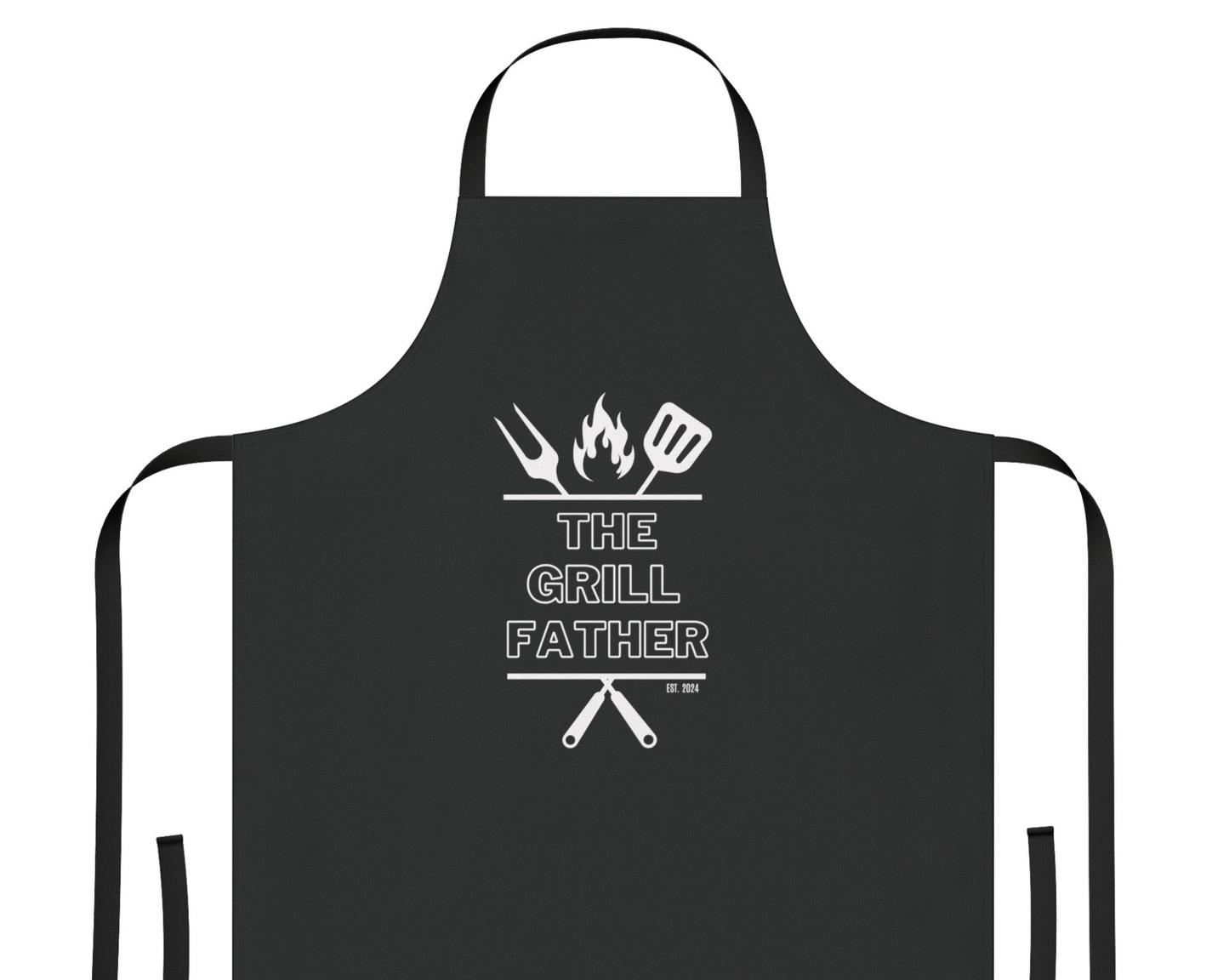 The Grillfather BBQ Cotton Apron with Est. Year - PeppaTree Designs