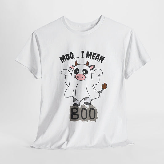 Moo...I mean Boo Cow Halloween Shirt - PeppaTree Designs