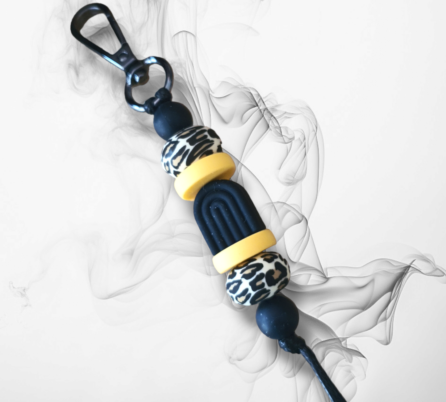 yellow-black-and-gold-bee-collection-handmade-keyring-or-lanyards