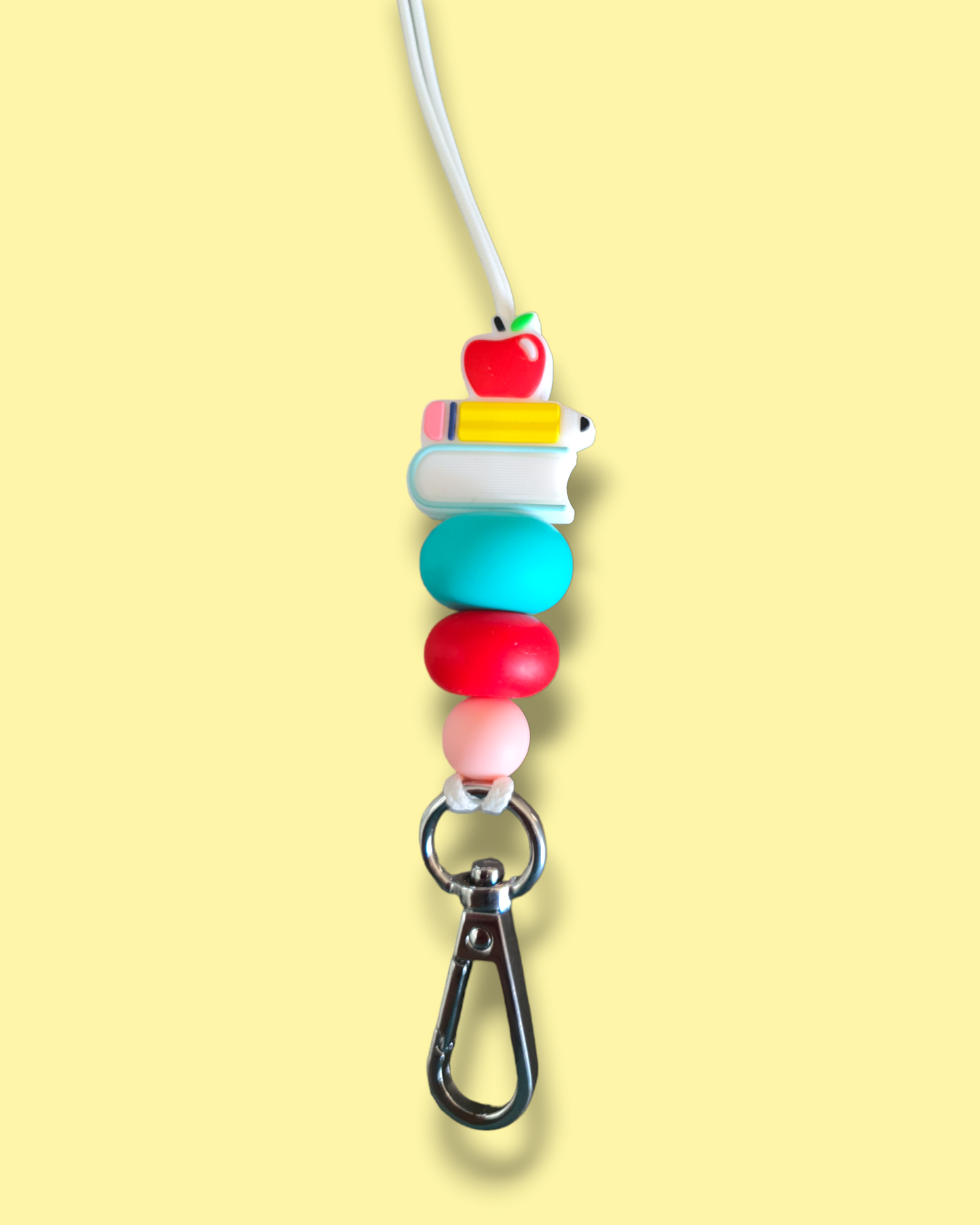 Teacher Apple Pencil Book Lanyard - PeppaTree Design Store