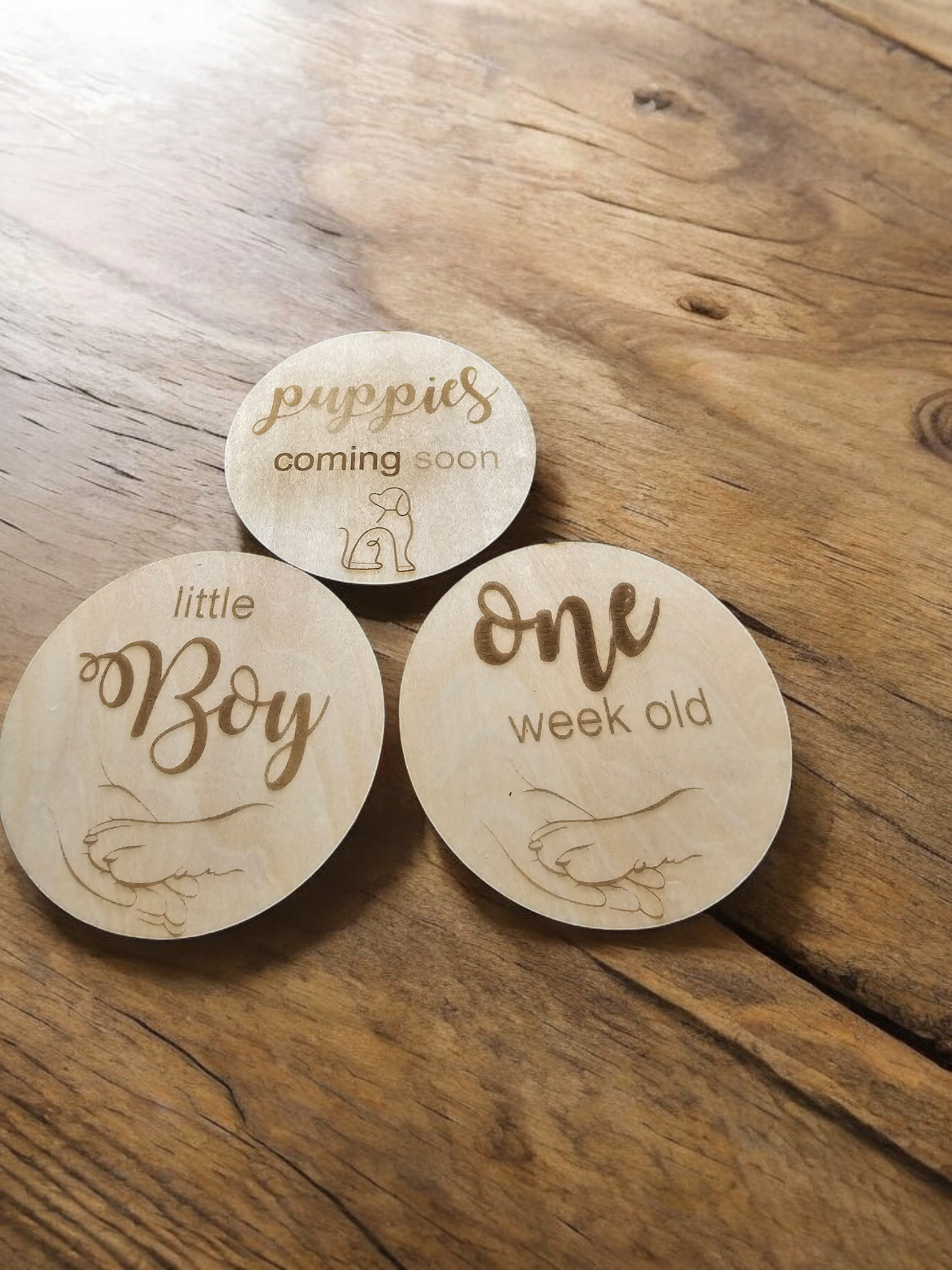 Puppy Milestone Discs - Breeder's Edition - PeppaTree Designs