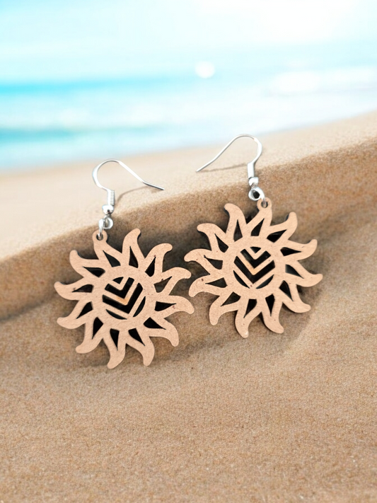 Summer Wood Earrings - PeppaTree Designs