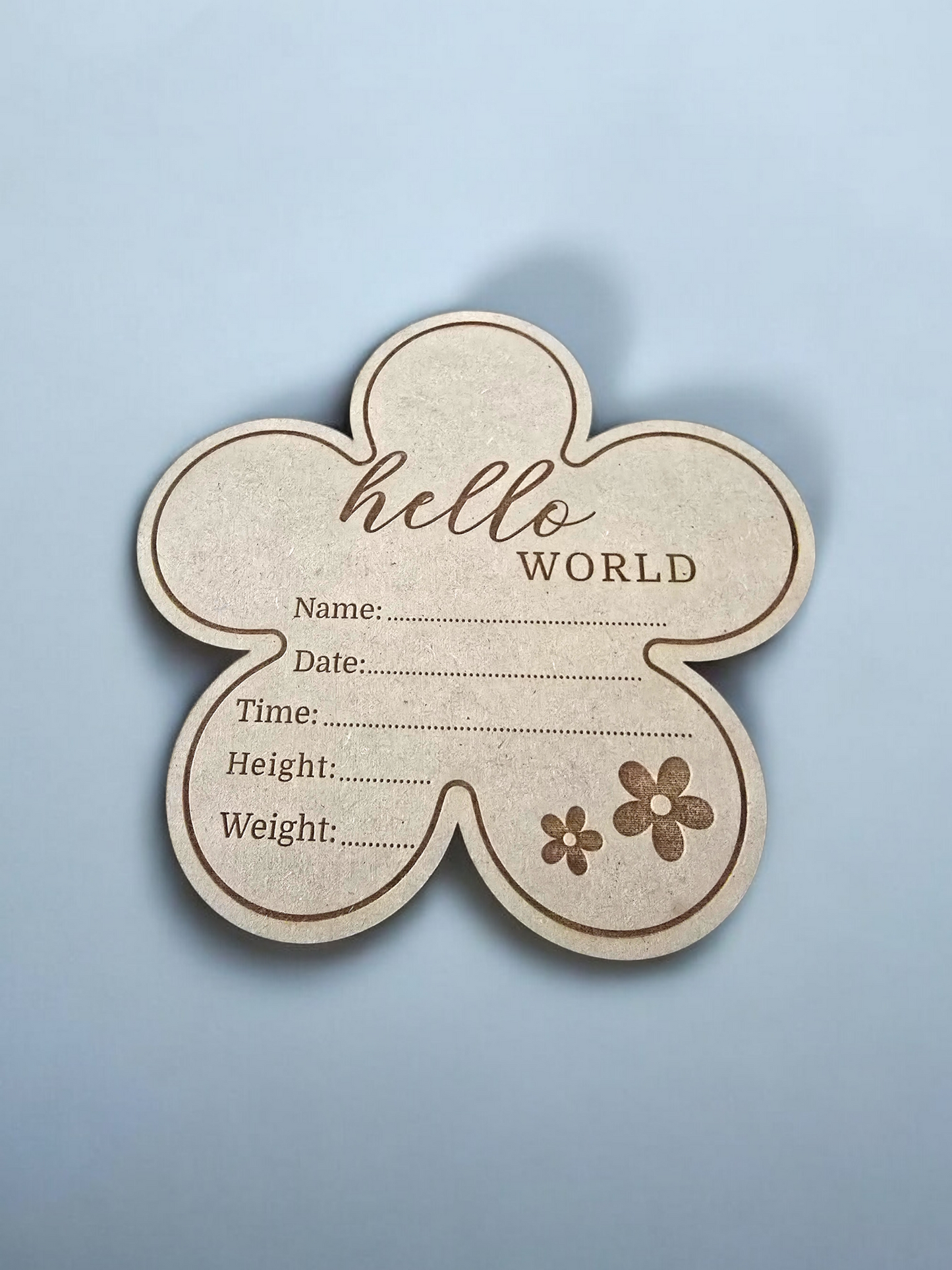 Hello World Disc - Flower - PeppaTree Designs