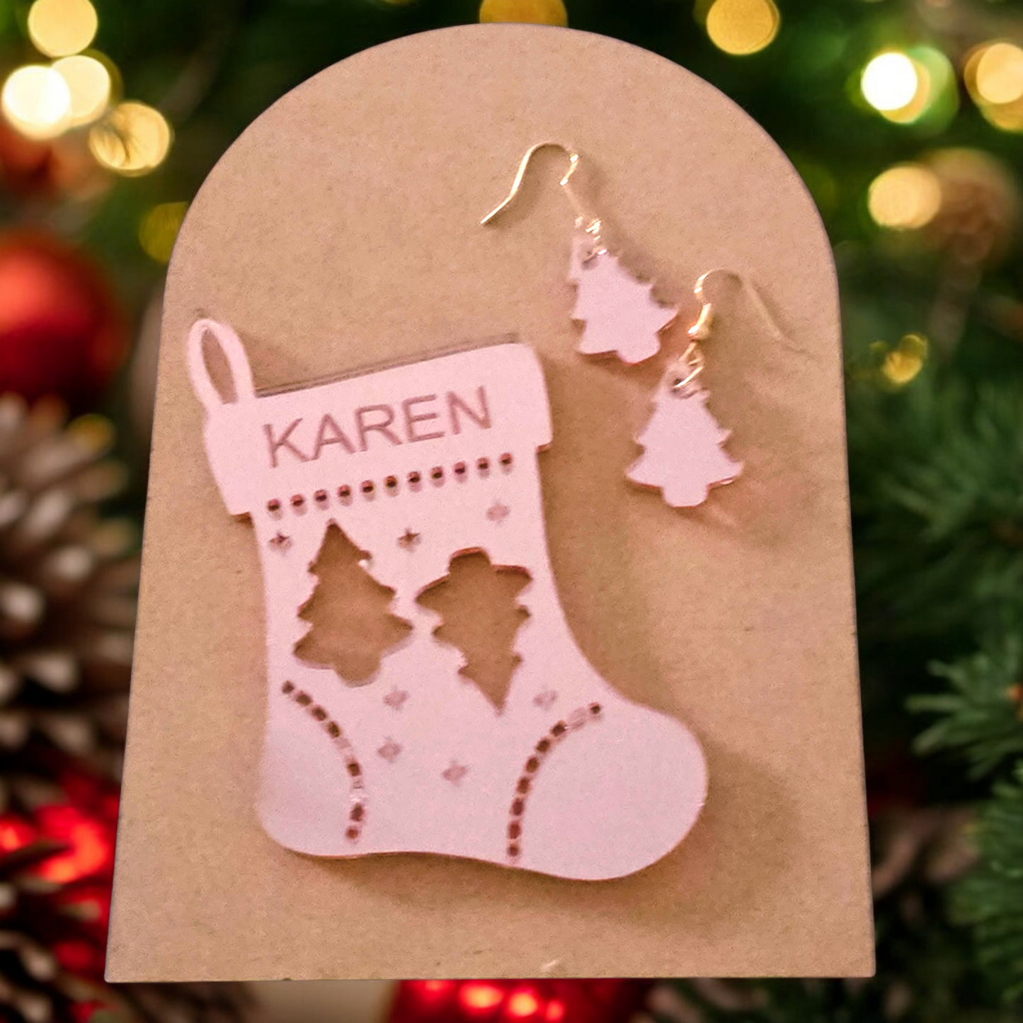 Christmas Sock Gift Tags - Personalised - PeppaTree Designs