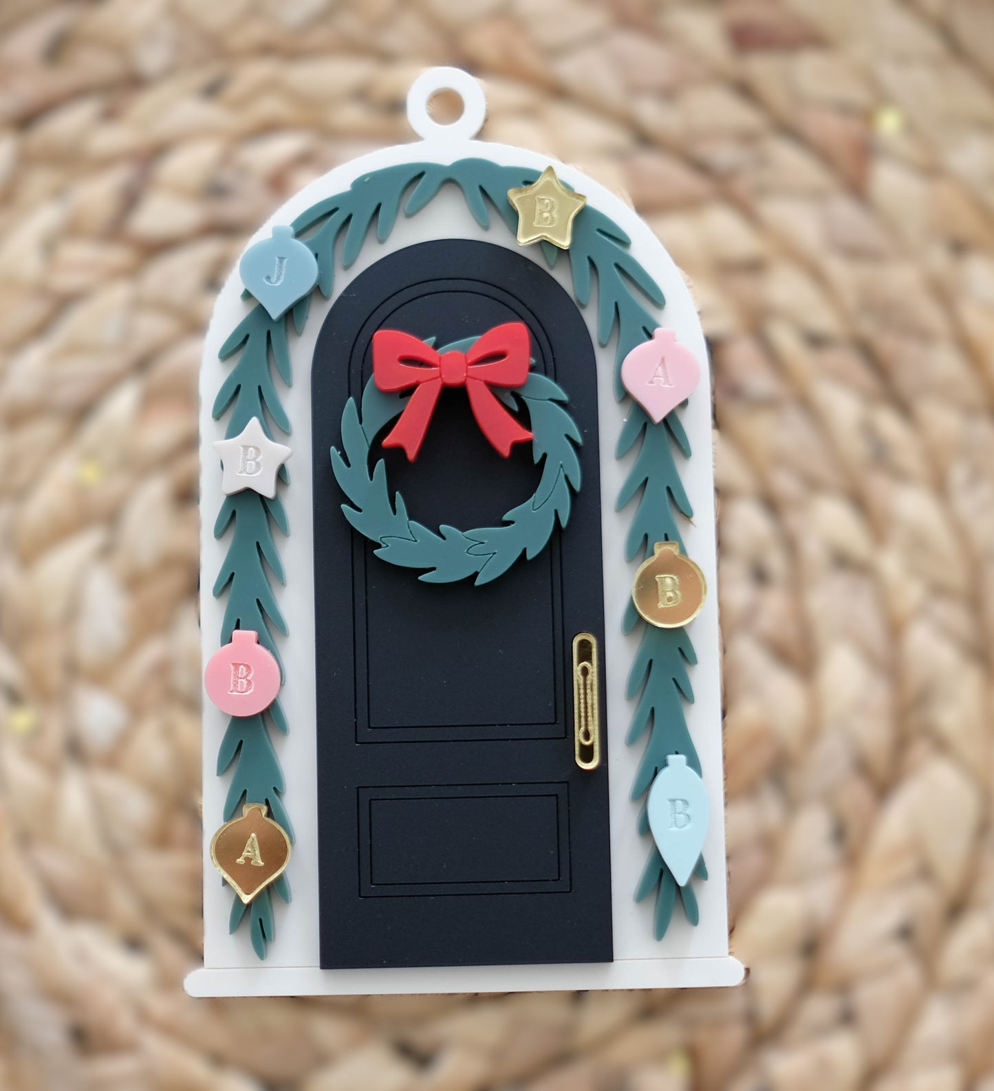 porch garland christmas tree ornament