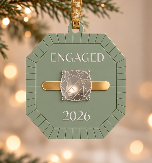 Engagement Ring Year Ornament