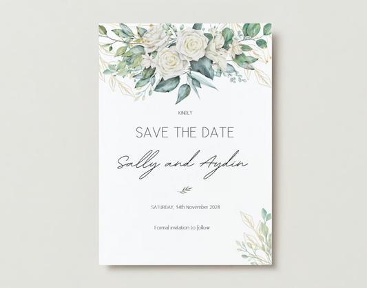 Evergreen Bliss Greenery Wedding Bundle Templates #W001 - PeppaTree Designs