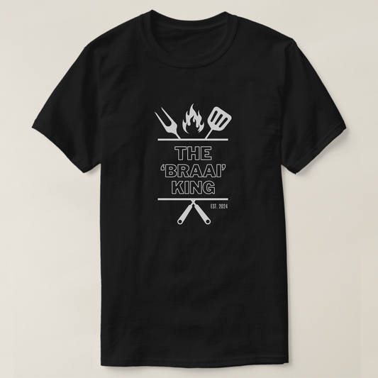The Braai King Est.2024 Year T-Shirt - PeppaTree Designs