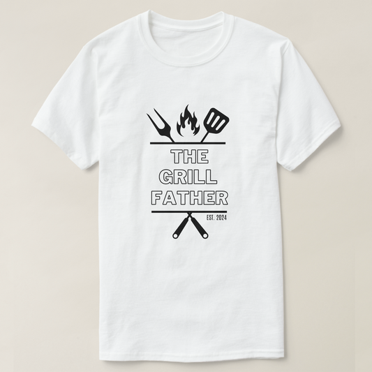 The Grillfather Est.2024 Year T-Shirt - PeppaTree Designs