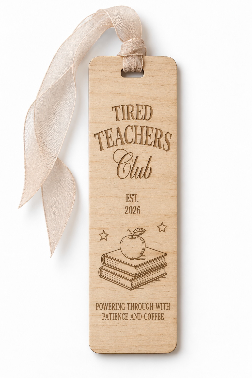Tired Teachers Club Bookmark