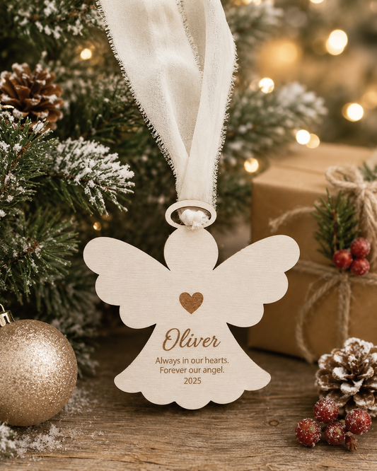 Angel Memorial Grandma SVG | Family Remembrance Laser Cut File (Digital)