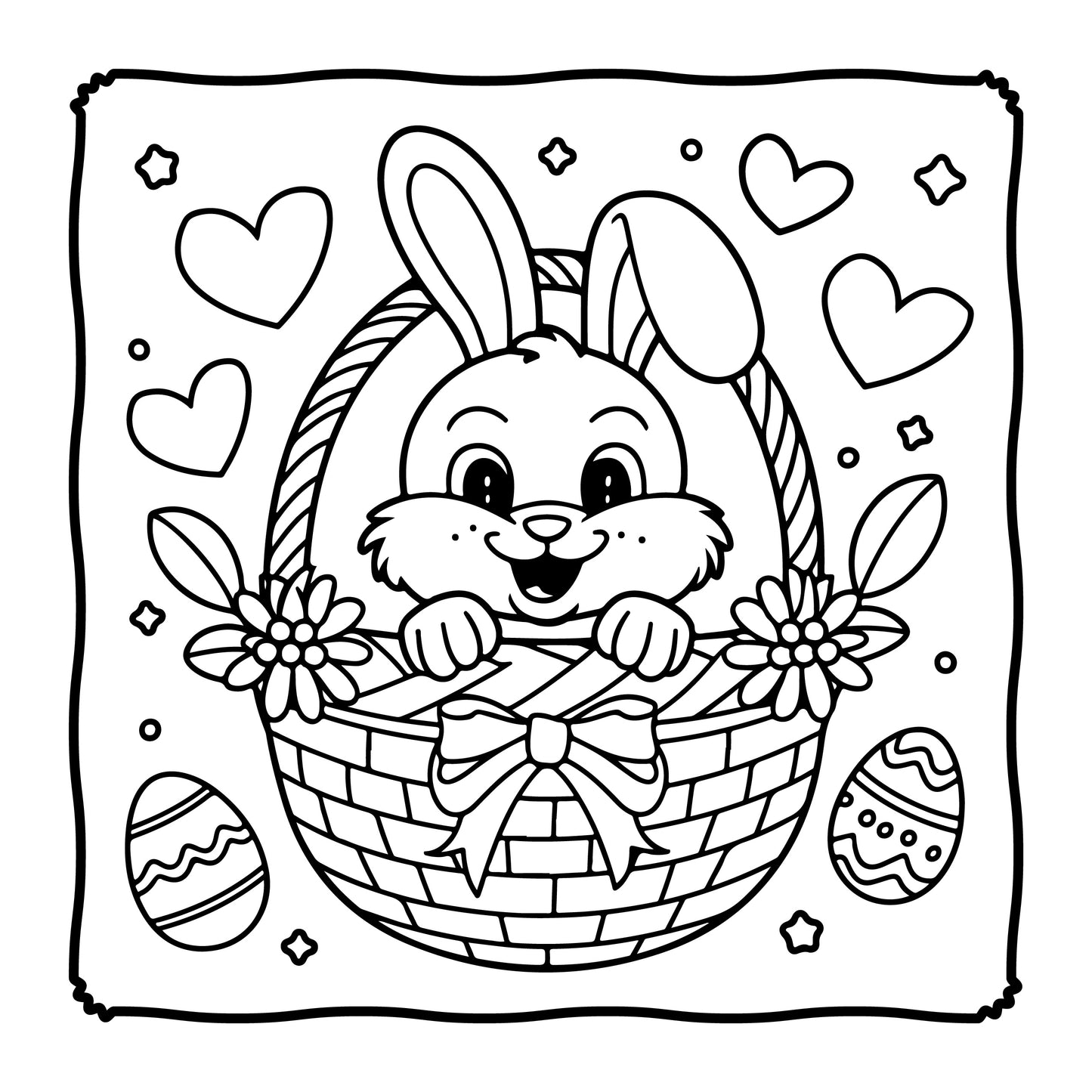 Bold and Easy Easter Coloring Book