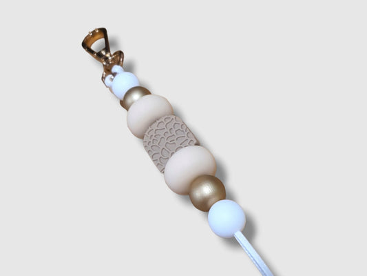 Boho Lace Arch Silicone Beaded Keyring - PeppaTree Design Store