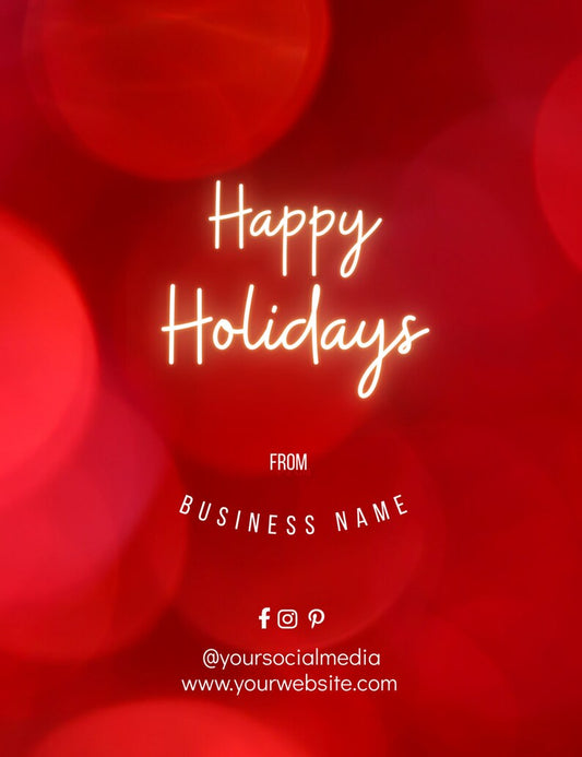 Christmas Thank You For Your Order Card, Christmas Small Business Thanks - Corjl template - PeppaTree Designs