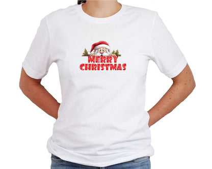 Merry Christmas Santa DTF Transfer | Full Colour Ready To Press - PeppaTree Design Store
