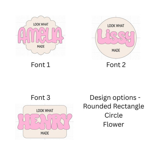 Kids Artwork Fridge Magnets - Look what I made