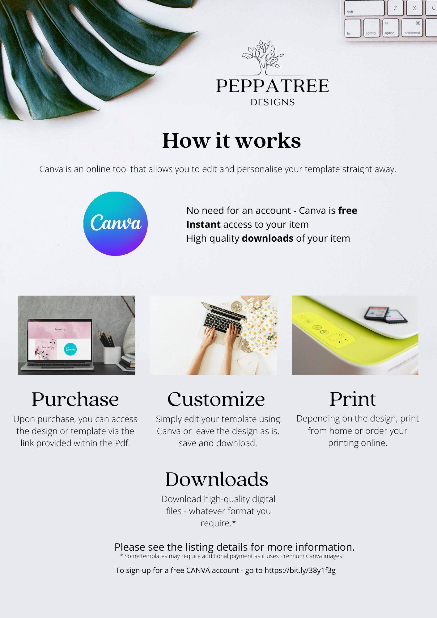 Description on how to use template