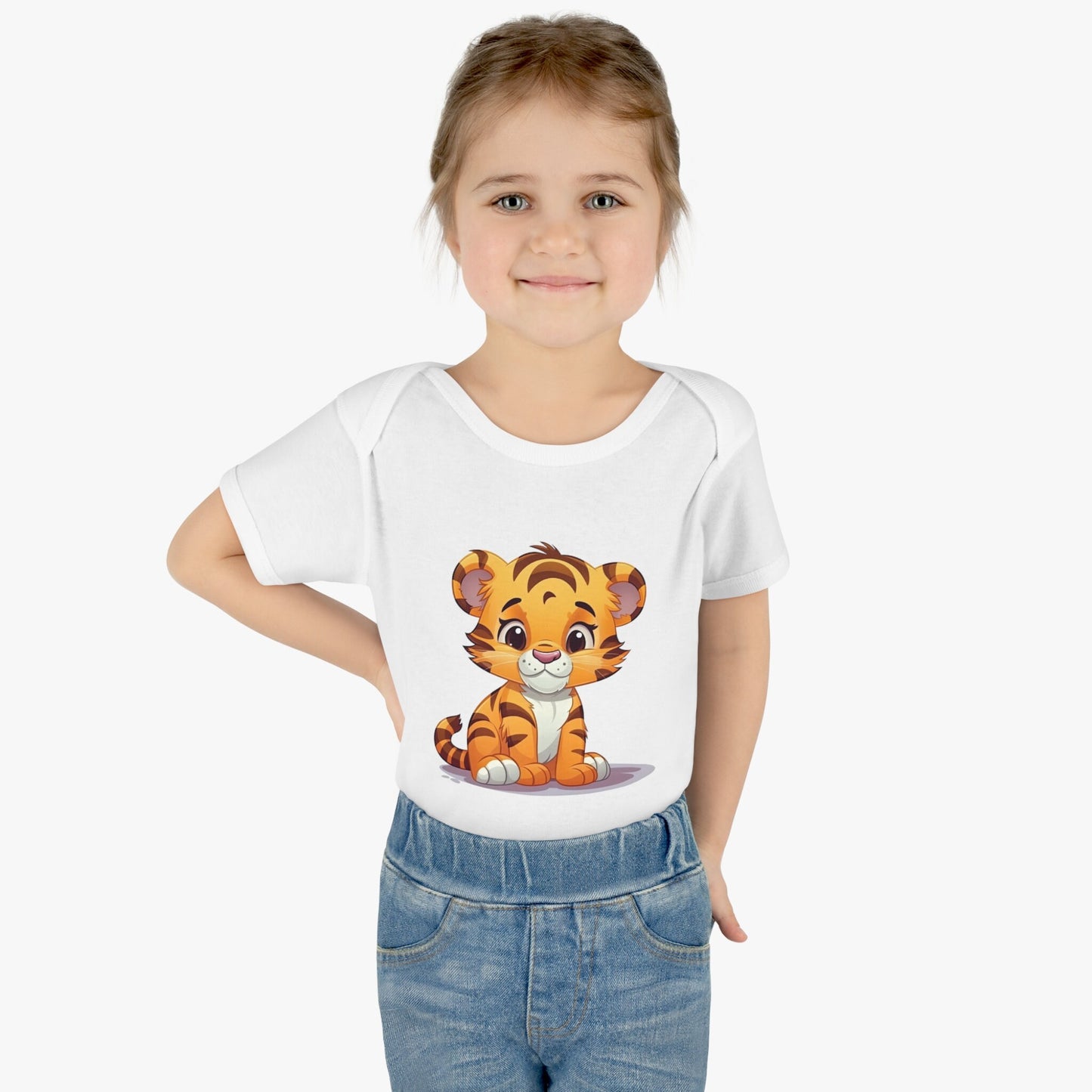 Cute Baby Safari Animals Baby Bodysuit or Bibs - PeppaTree Designs