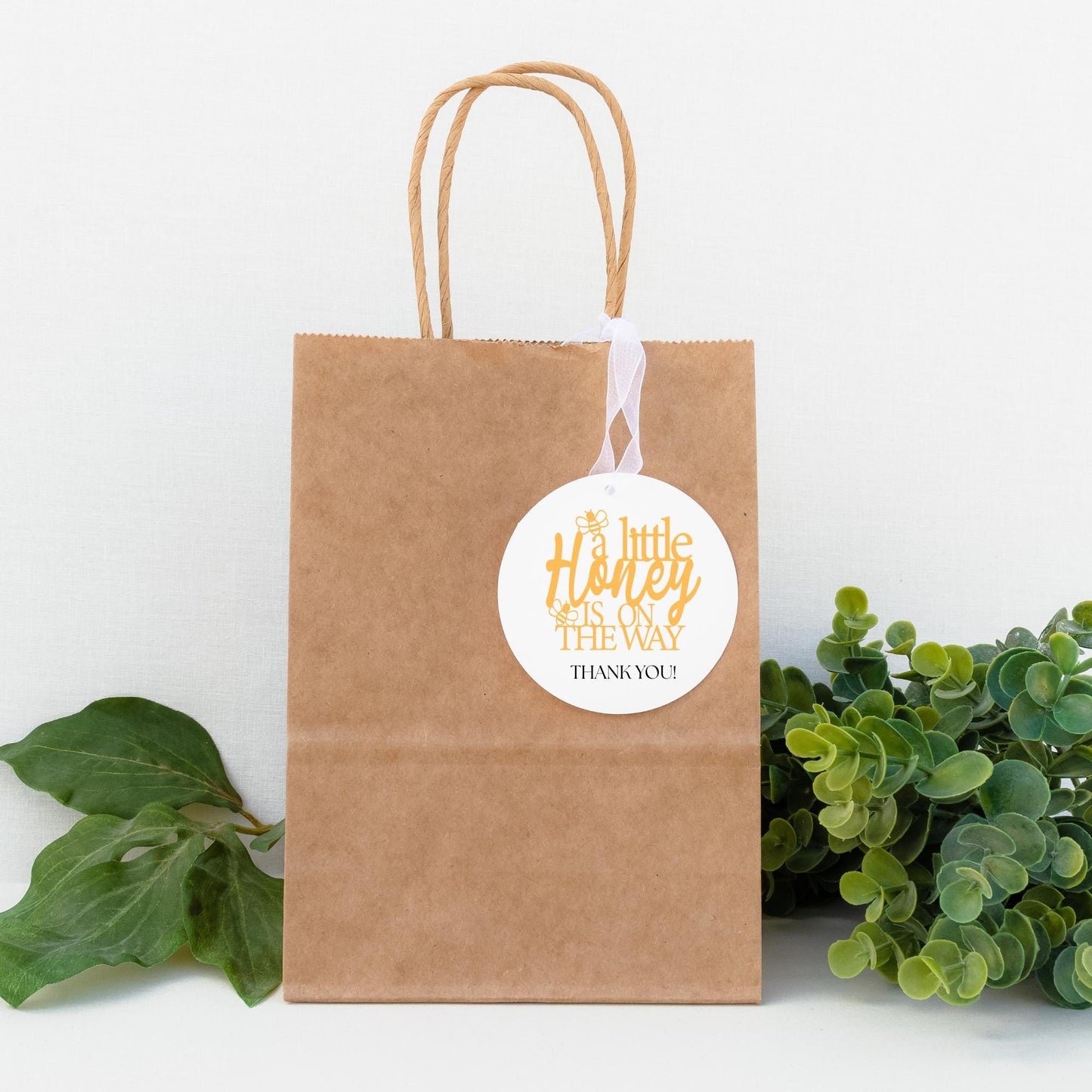 a little honey is on the way gift tag
- PeppaTree Designs