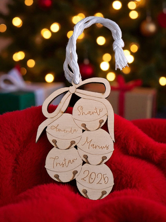 JIngle Bells Family Ornament - Personalised