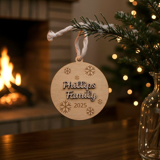 Snowflake Christmas Tree Ornament