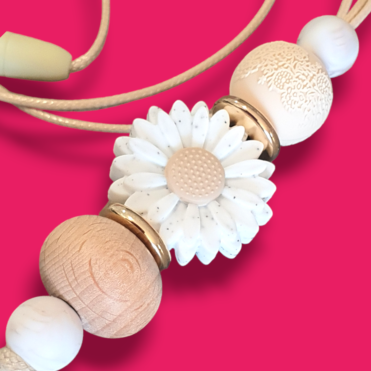 Laura Daisy Teachers Nurses Lanyard | Flower Collection - PeppaTree Designs