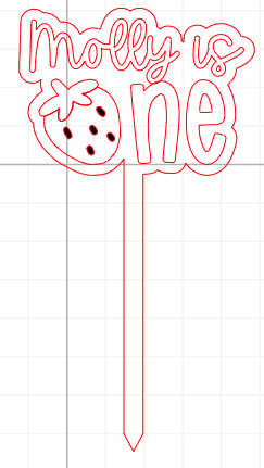 Fruit - First Birthday Cake Topper