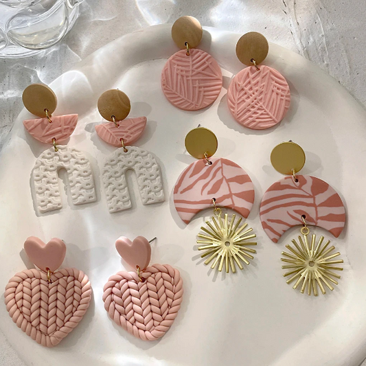 Dangle Earrings in Polymer Clay | Various Styles - PeppaTree Design Store