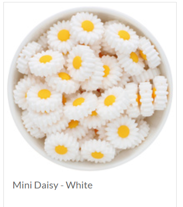 Teachers Nurses Lanyard Diasy Silicone Mini Bead | Flower Collection - PeppaTree Design Store