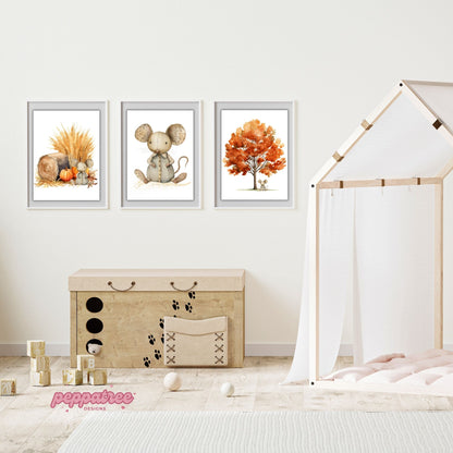 Mouse Wall Art Set - PeppaTree Designs