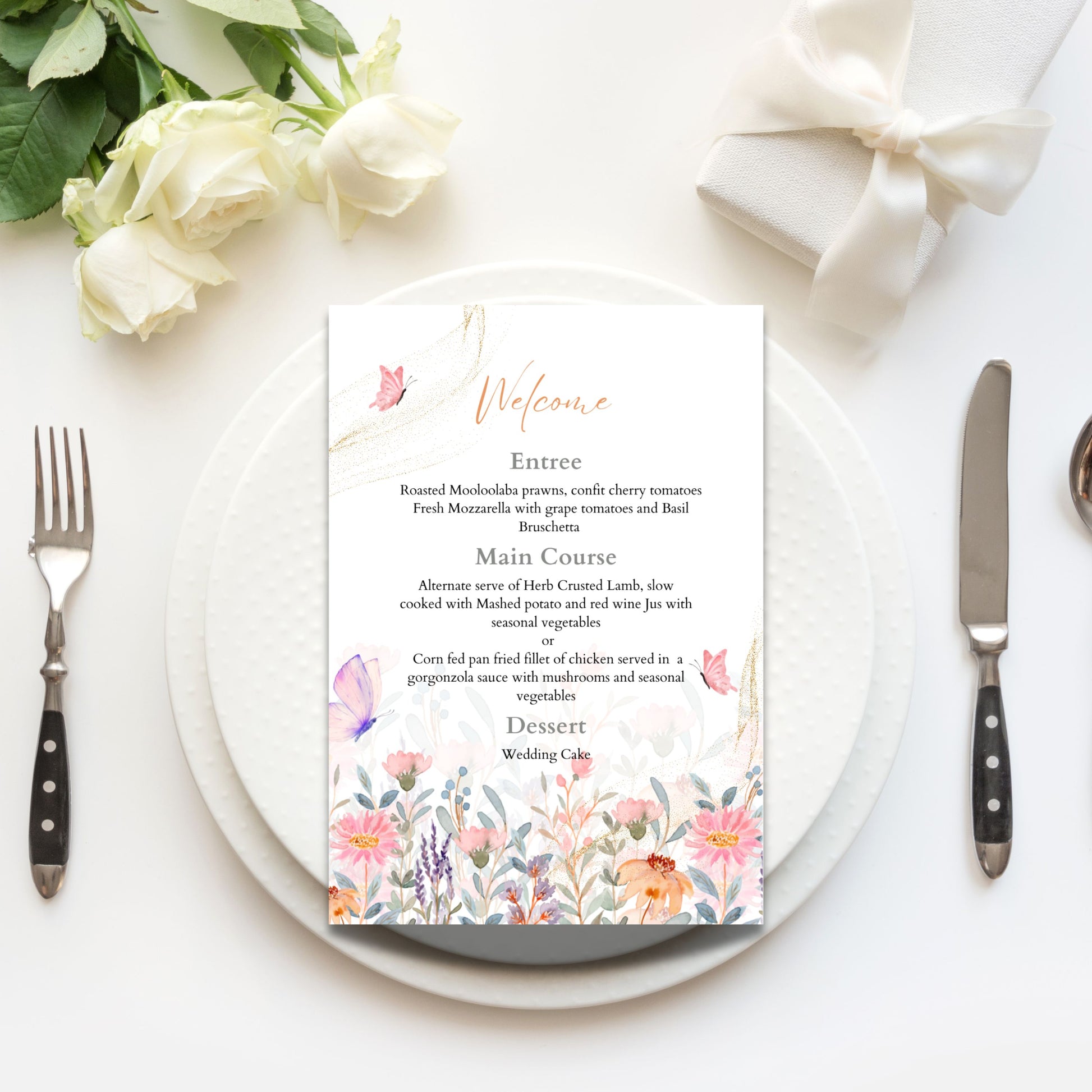 Spring Floral and Butterfly Wedding Bundle - PeppaTree Designs