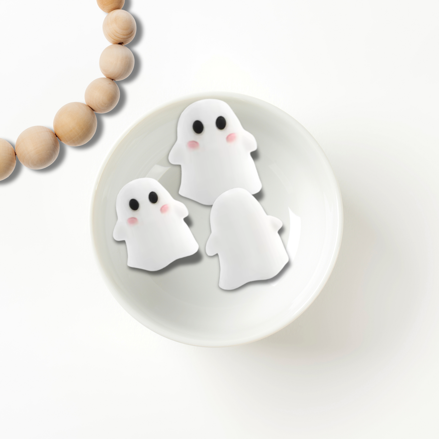 Ghost Silicone Bead | 1 piece