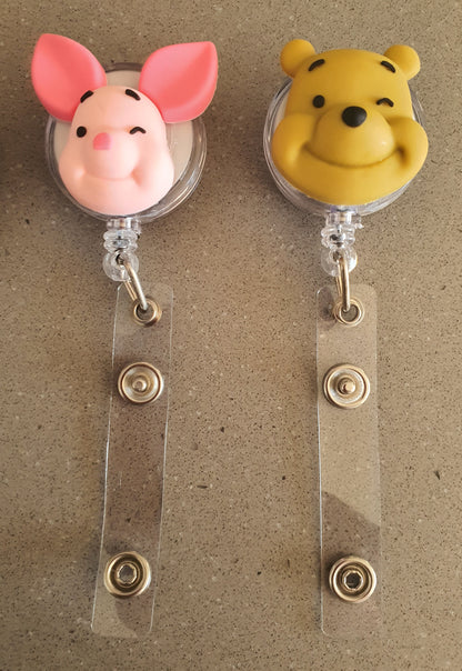 Kids Cartoon Id Card Holders and Retractable Badge Reels