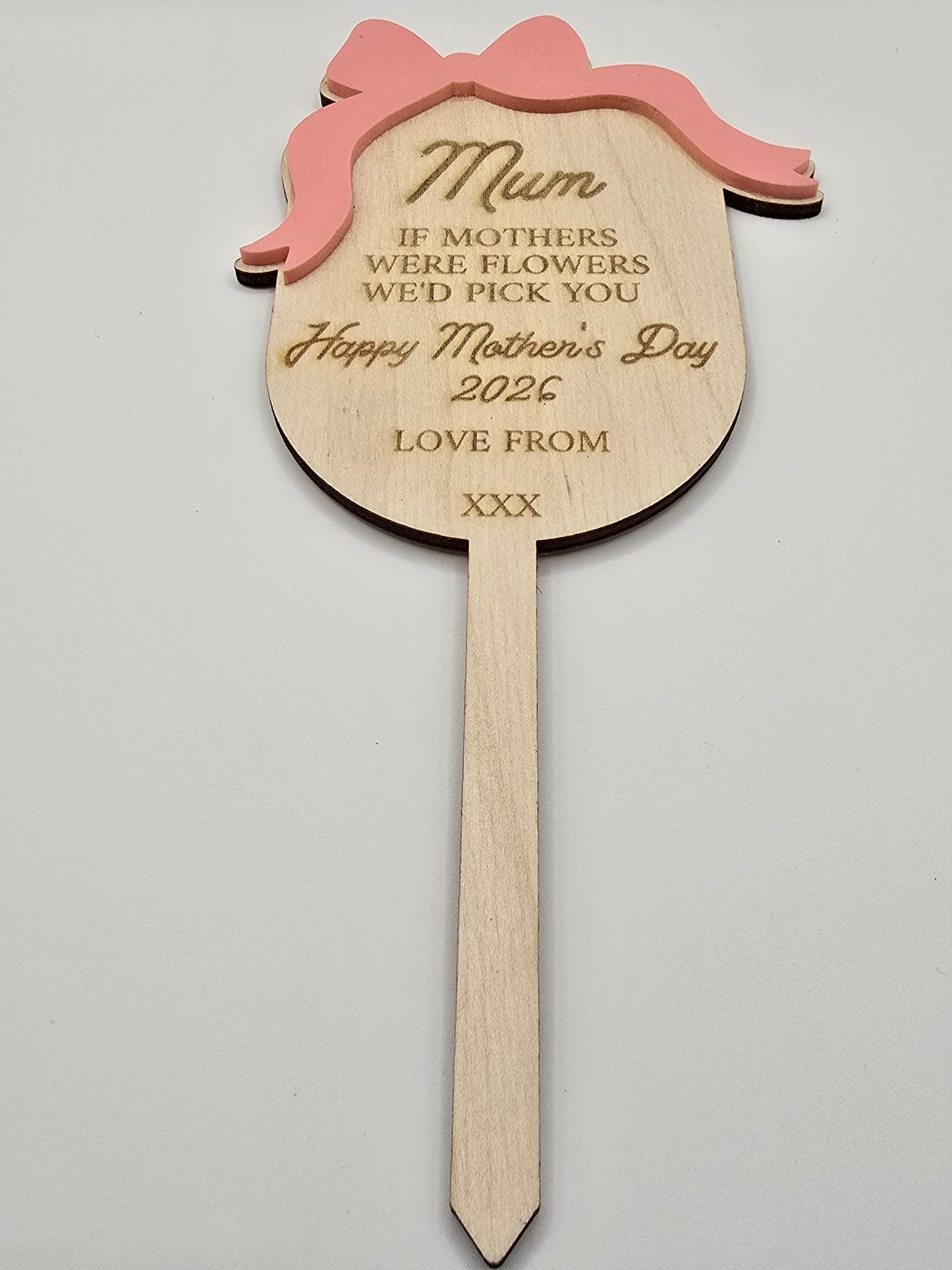 Personalised Flower & Garden Keepsake Stakes - 5 Designs