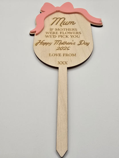 Personalised Flower & Garden Keepsake Stakes - 5 Designs