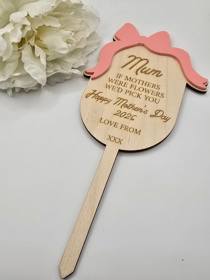 Personalised Flower & Garden Keepsake Stakes - 5 Designs