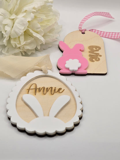 Easter - Easter Bunny Custom Name Tag - PeppaTree Designs