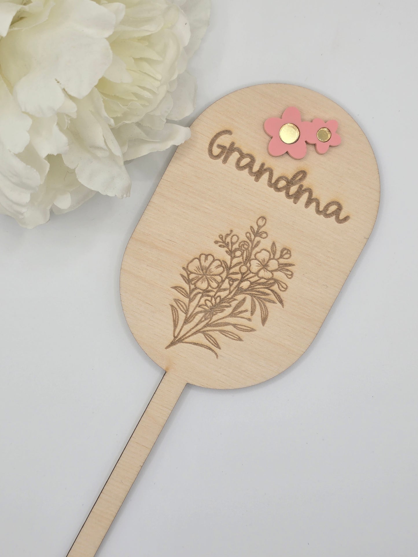 Personalised Flower & Garden Keepsake Stakes - 5 Designs