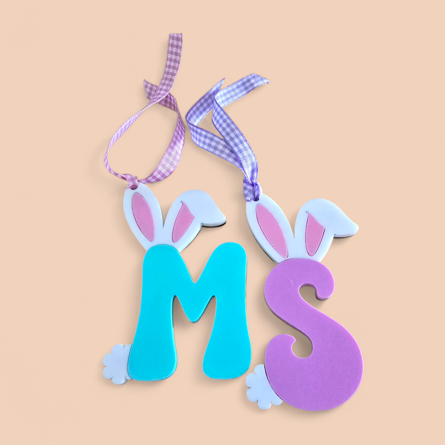 Easter - Easter Bunny Initial Tag - PeppaTree Designs