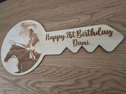 Custom Engraved 21st Key