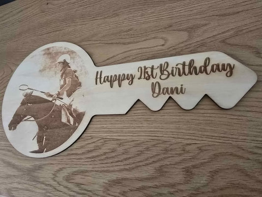 Custom Engraved 21st Key
