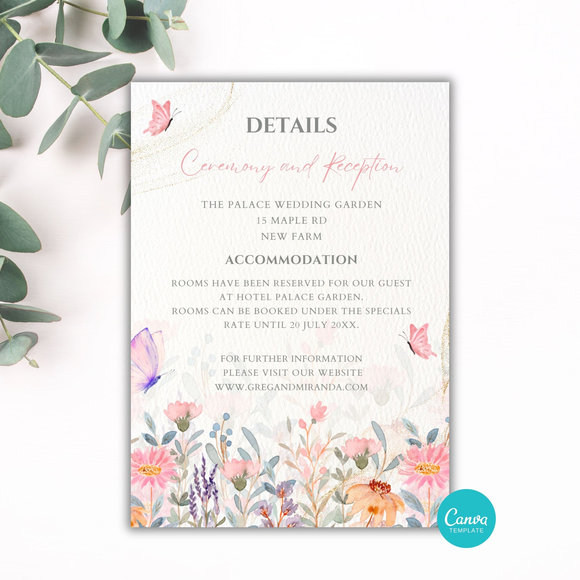 Spring Floral and Butterfly Wedding Bundle - PeppaTree Designs