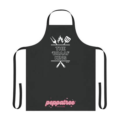 South African "The Braai King" BBQ Apron with Est. Year - PeppaTree Designs