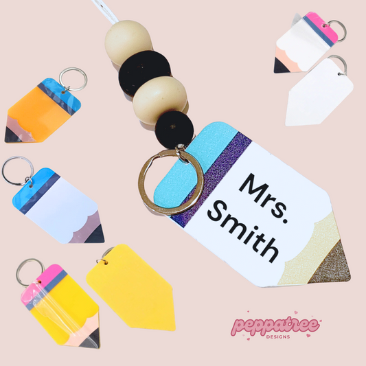 Pencil Shape Lanyard - Add-on - PeppaTree Designs